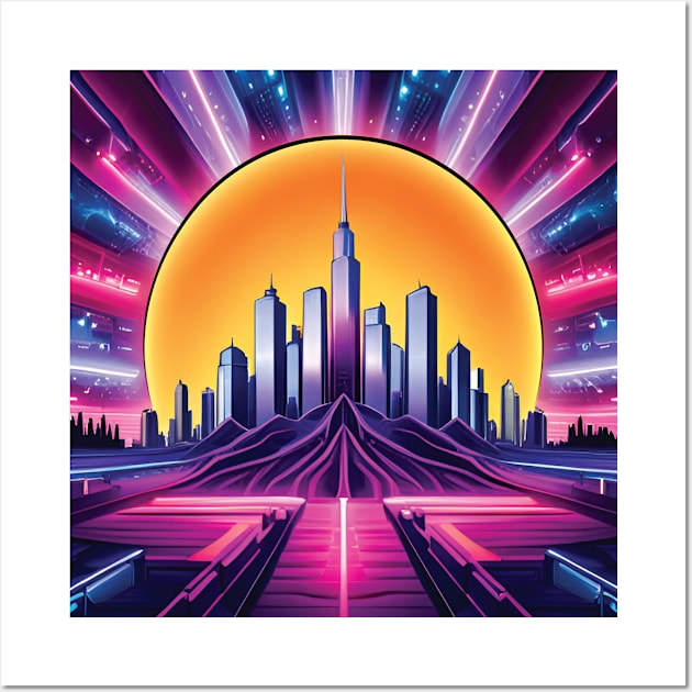 Cityscape Wall Art by WildChed ArtisTee